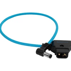Kondor Blue Straight D-Tap to DC 5.5 x 2.5mm Barrel Right-Angle Cable
