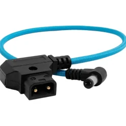 Kondor Blue Straight D-Tap to DC 5.5 x 2.5mm Barrel Right-Angle Cable