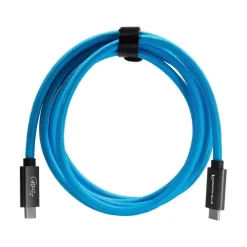 Kondor Blue Thunderbolt 4 USB Type-C Charging and Data Cable 6ft Blue