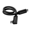 Kondor Blue USB-C to USB-C Cable for SSD Recording Right Angle 12-inch