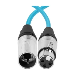 Kondor Blue XLR Male to Female XLR 18-in Blue