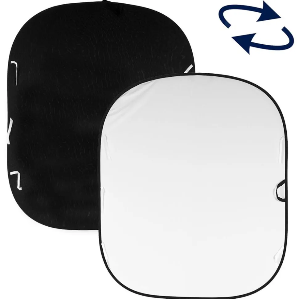 Lastolite Plain Collapsible Reversible Background 1.8 x 2.1m Black/White LL LB5921