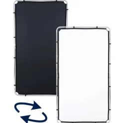 Lastolite Skylite Rapid Fabric Medium 1.1 x 2m Black/White - LL LR81221R