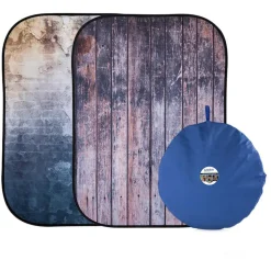 Lastolite Urban Collapsible Background 1.5x2.1m Derelict Wall/ Wooden Fence LL LB5715