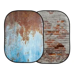 Lastolite Urban Collapsible Background 1.5x2.1m Rusty Metal/Plaster LL LB5713