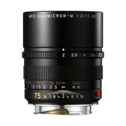 Leica APO Summicron M 75mm f/2 ASPH Lens Black Anodised