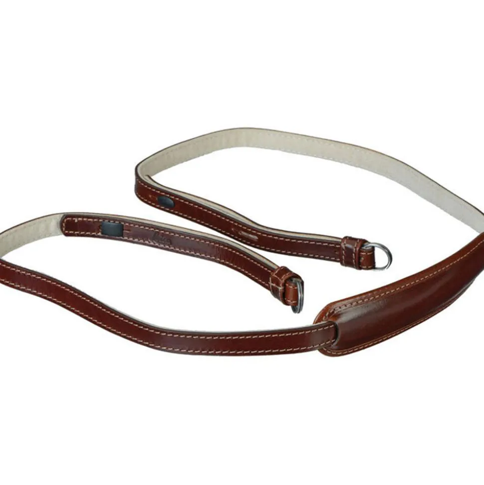 Leica Neck Strap Leather-Canvas Brown for X series