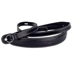Leica Neck strap with protection flap, leather black