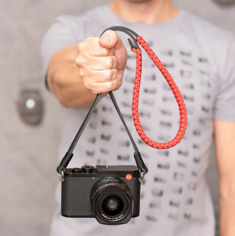 Leica Paracord Strap 126cm Black/Red by COOPH