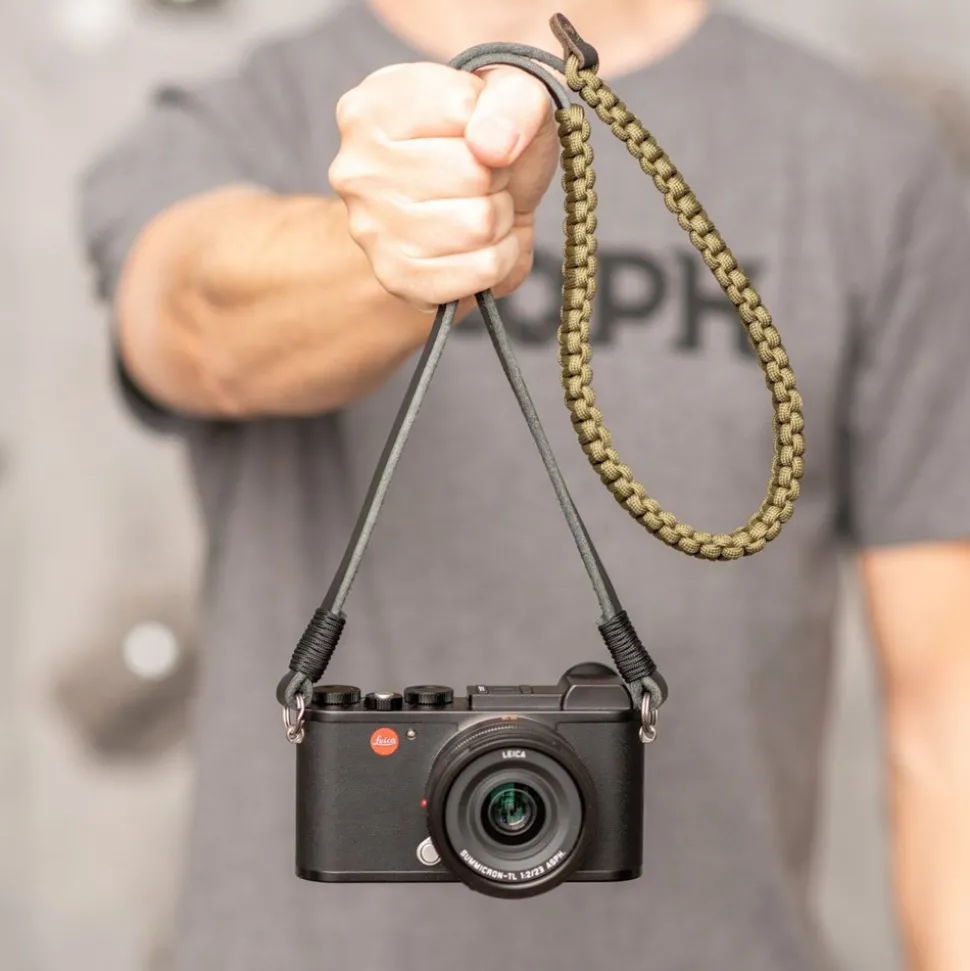 Leica Paracord Strap 126cm Black/Olive