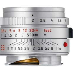 Leica Summicron M 35mm f/2 ASPH Lens Silver Anodised