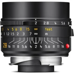 Leica Summicron-M 28mm f/2 ASPH Lens Black Anodised