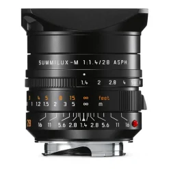 Leica Summilux M 28mm f/1.4 ASPH Lens Black Anodised