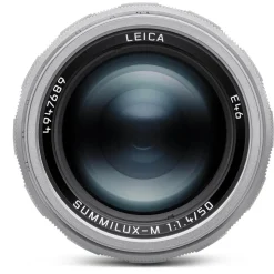Leica Summilux-M 50mm f/1.4 Lens Silver Chrome Finish