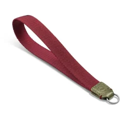 Leica Wrist Strap Fabric and Leather Olive and Burgundy