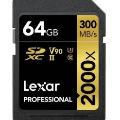 Lexar 64GB UHS2 RDR SDHC 2000x + Reader