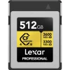 Lexar Professional GOLD 512GB CFexpress 4.0 Type B Card (3600MB/Sec)