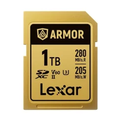 Lexar Professional GOLD 1TB ARMOR SDXC UHS-II V60 IP68 Steel