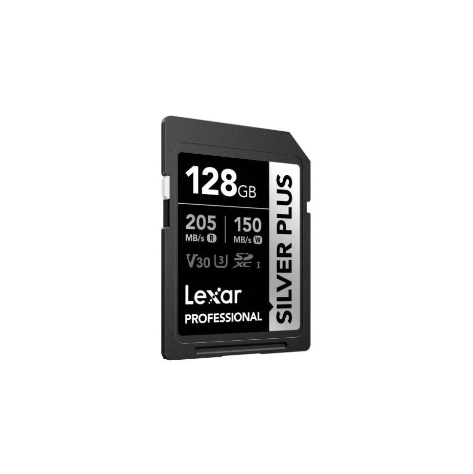 Lexar SD Silver Plus UHS-1 128GB V30 R205/W150MB/s