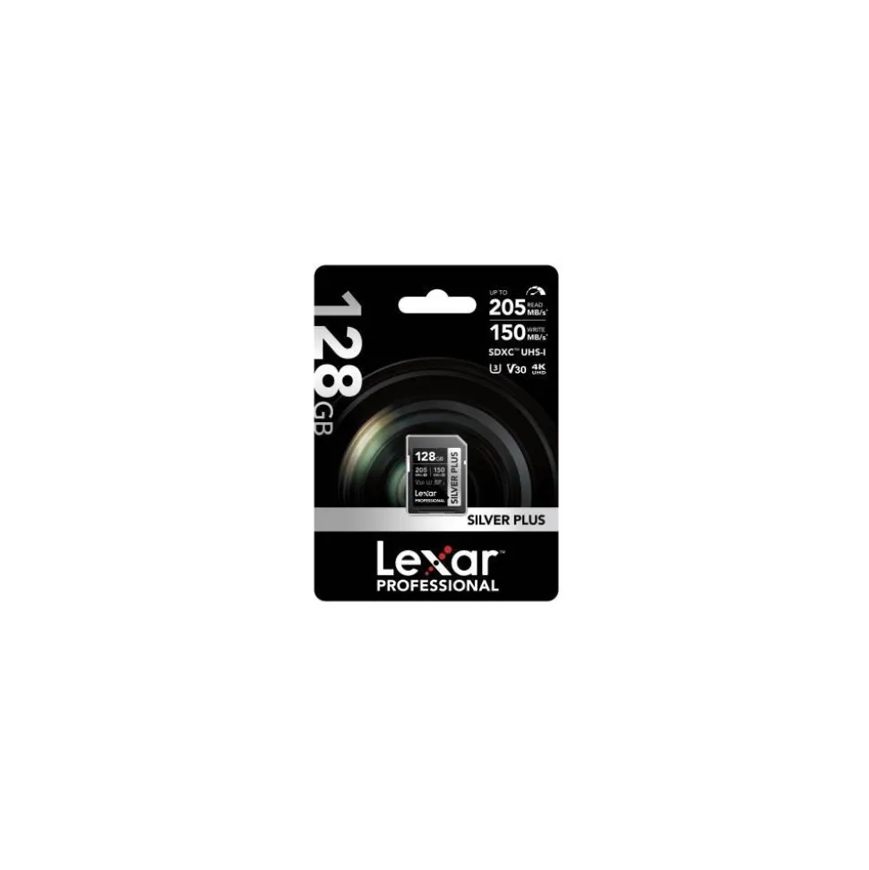 Lexar SD Silver Plus UHS-1 128GB V30 R205/W150MB/s
