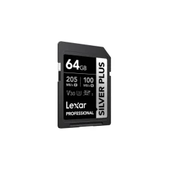 Lexar SD Silver Plus UHS-1 64GB V30 R205/W150MB/s