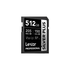 Lexar SD Silver Plus UHS-1 512GB V30 R205/W150MB/s