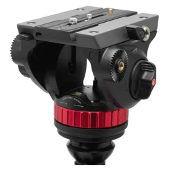 Manfrotto 055 Carbon Fibre Video Tripod with 502 Fluid Video Head