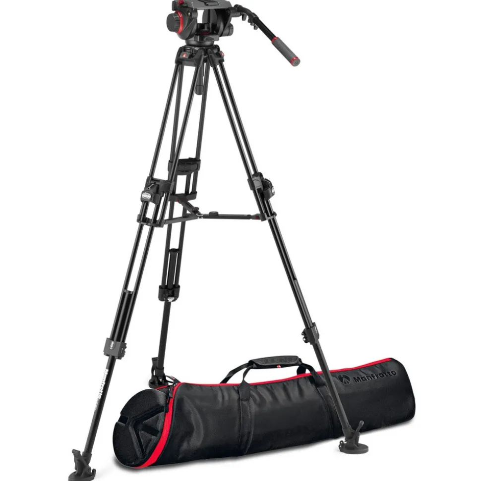 Manfrotto 509 Pro Video Head with 645 Fast Twin Alu Tripod