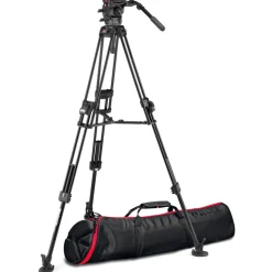 Manfrotto 526 Pro Video Head with 645 Fast Twin Alu Tripod