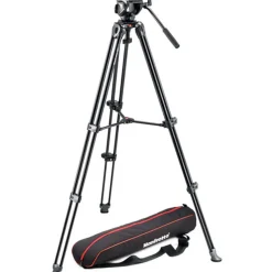 Manfrotto MVK500AM 500 Twin Leg Aluminium Tripod with 500 Fluid Head Kit