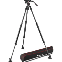 Manfrotto Nitrotech 608 series with 645 Fast Twin Carbon Tripod