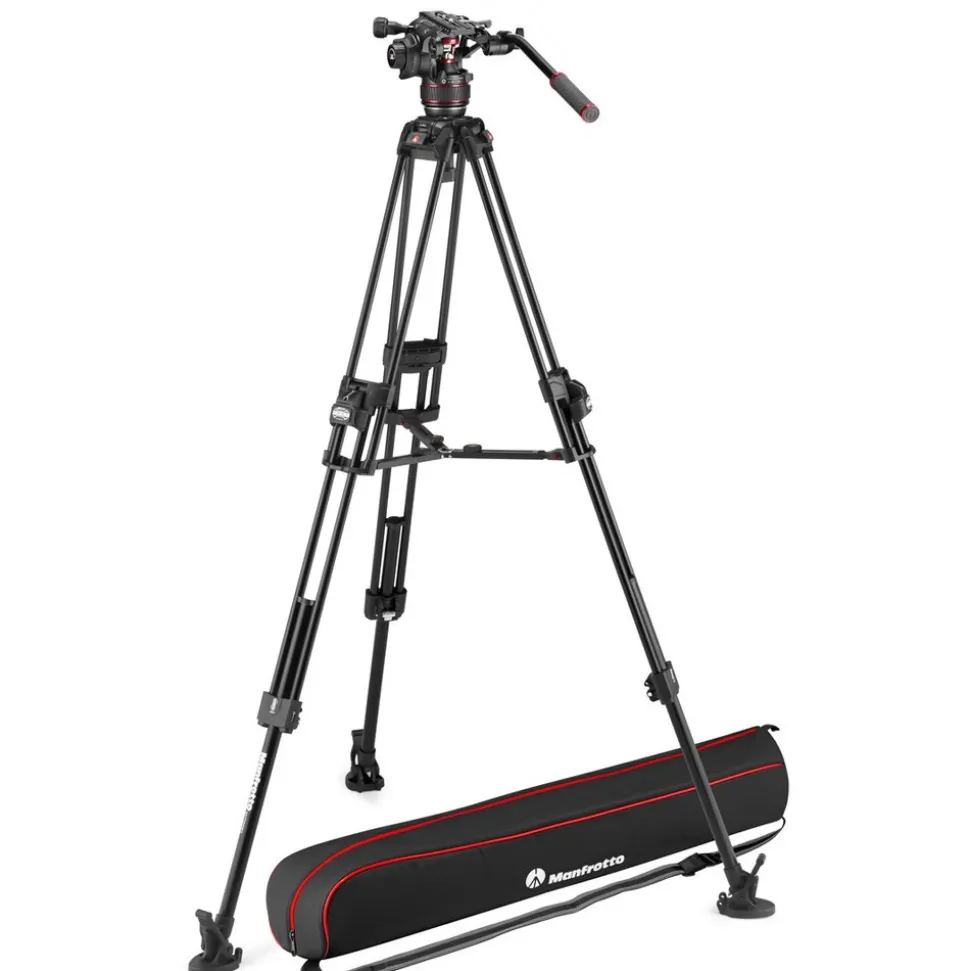 Manfrotto Nitrotech 608 series with 645 Fast Twin Aluminium Tripod