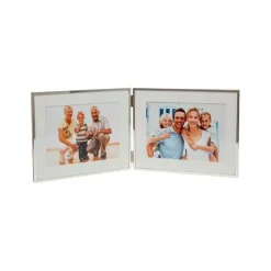 Mayfair Silver Hinged Double Horizontal 6x4