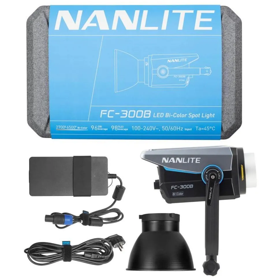 Nanlite FC-300B LED Bi-colour Spot Light