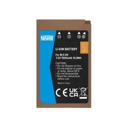 Newell Battery BLS-50 with USB-C Onboard Recharge for Olympus