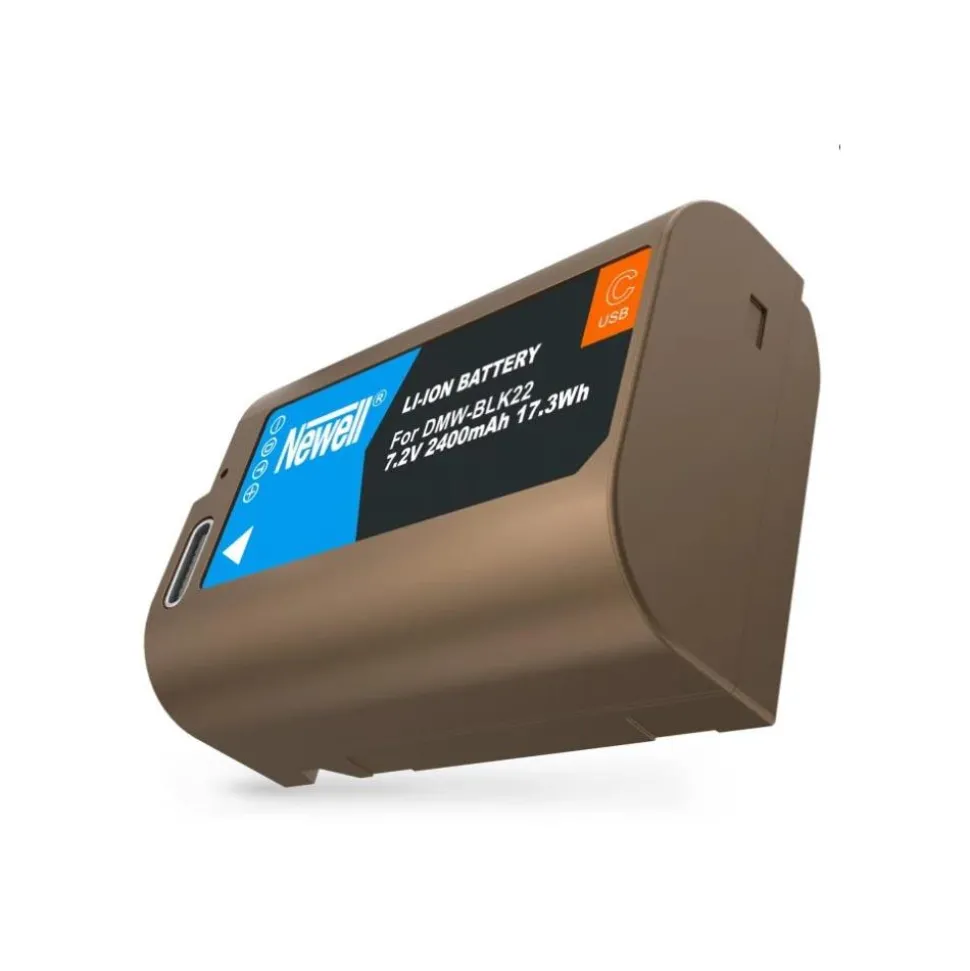 Newell Battery DMW-BLK22 with USB-C Onboard Recharge for Panasonic