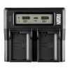 Newell DC-LCD Dual Channel Charger for LP-E6 Batteries