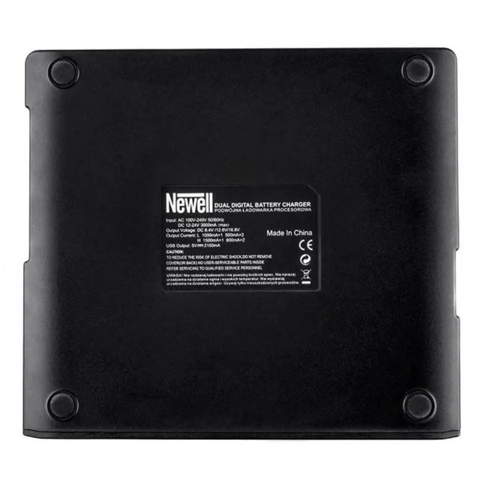Newell DC-LCD Dual Channel Charger for LP-E6 Batteries
