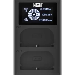 Newell FDL-USB-C Dual Channel Charger for LP-E6 Batteries