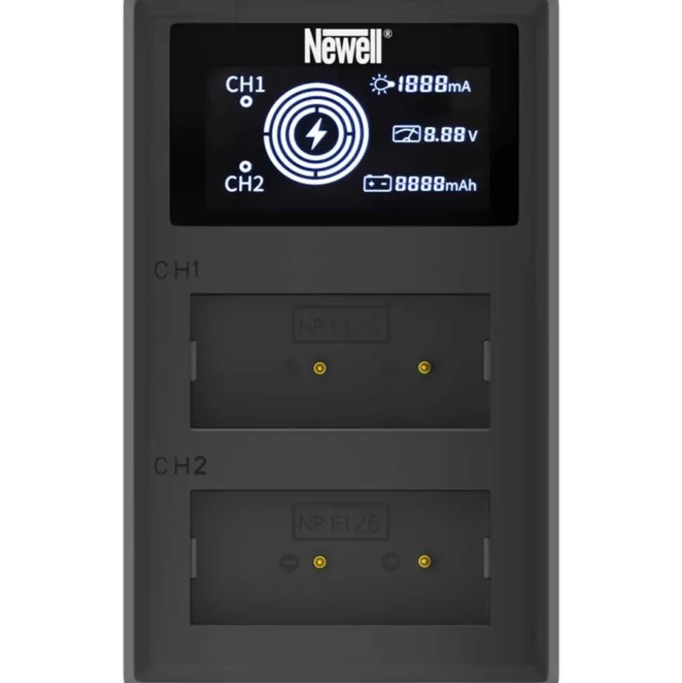 Newell FDL-USB-C Dual-Channel Charger For NP-W126 Batteries