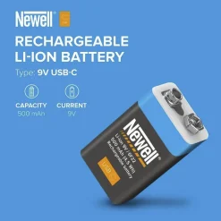 Newell 9V USB-C Onboard Rechargable 500 mAh Battery