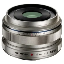 Olympus M.Zuiko Digital 17mm f/1.8 Lens Silver