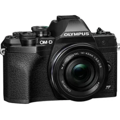 Olympus OM-D E-M10 IV MFT Camera With 14-42mm EZ Lens Kit Black