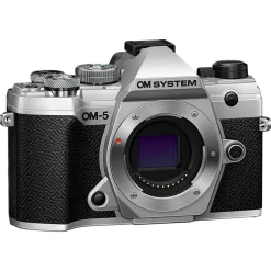 OM System OM-5 Camera Silver with 12-45mm f/4 Pro Lens Kit