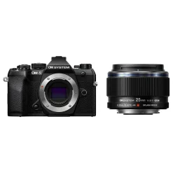 OM System OM-5 Mark II Black with 25mm f/1.8 II Lens Kit