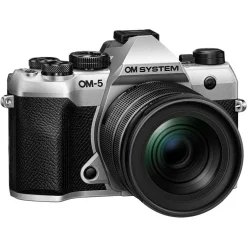 OM System OM-5 Mark II Silver with 12-45mm f/4 Pro Lens Kit