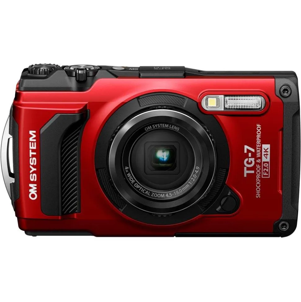 OM System Tough TG-7 Compact Action Camera Red