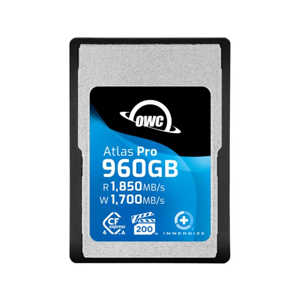 OWC Atlas Pro CFexpress Type A Card 960GB VPG 200 CFX A to B Adapter Included