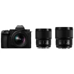 Panasonic Lumix S5 II X with 20-60mm, 50mm and 85mm Lens Kit