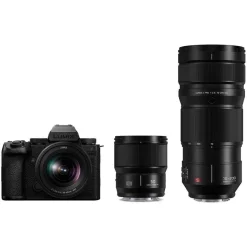 Panasonic Lumix S5 II X with 20-60mm, 50mm and 70-200mm Lens Kit